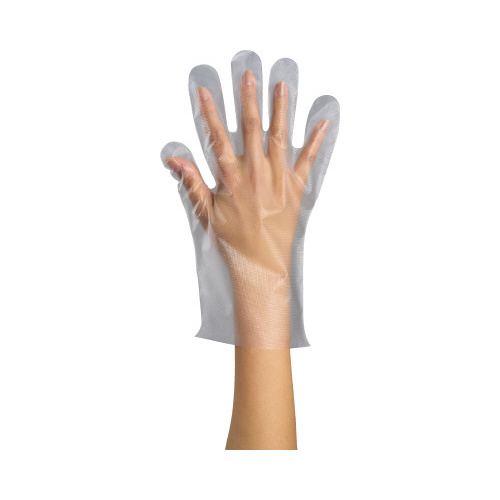 ポリエチレン手袋外エンボス　Ｌクリア１００枚×５
