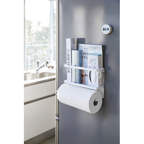 キッチンペーパー＆ラップホルダータワーホワイト