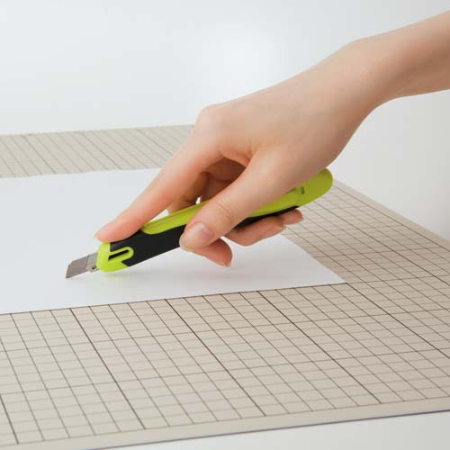 安心構造カッターナイフ＜フレーヌ＞　青　３本入