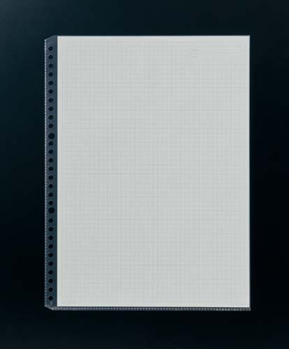 クリヤーブック替紙　Ａ４縦３０穴　グレー　２００枚