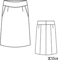 魅せスカート　１５７４０　ブラック　１１号