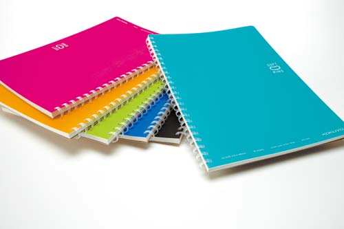 ソフトリングノートセミＢ５ドットＢ罫４０枚　橙×５