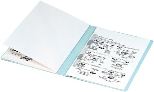 フラットファイルダブルとじ具タイプＡ４縦　青１０冊