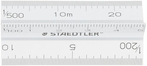 アルミ三角スケール３０ｃｍ　一般用