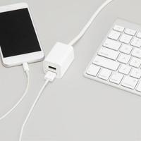 ＯＡタップ　ＵＳＢ２ポート　０．５ｍ　ホワイト