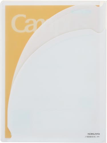 キャンパスプリント整とんカバーノート５ミリ方眼　黄