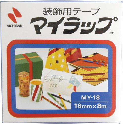 マイラップ　１８ｍｍ×８ｍ　青