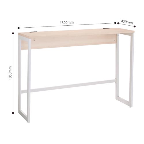 リスムハイデスクＷ１５００　白脚　ナチュラル