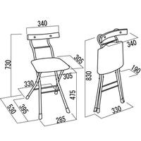 ロイドチェア　リザードブラック