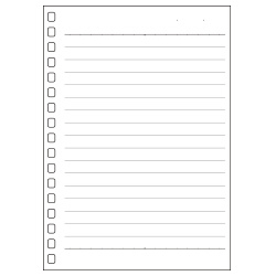 オープンリングノート・ツイストノートリーフＡ６Ａ罫