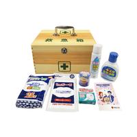 リーダー木製救急箱　Ｌサイズ（衛生材料セット付）