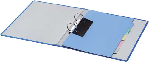 リングファイル貼り表紙　青Ａ４縦背幅５６ｍｍ４冊