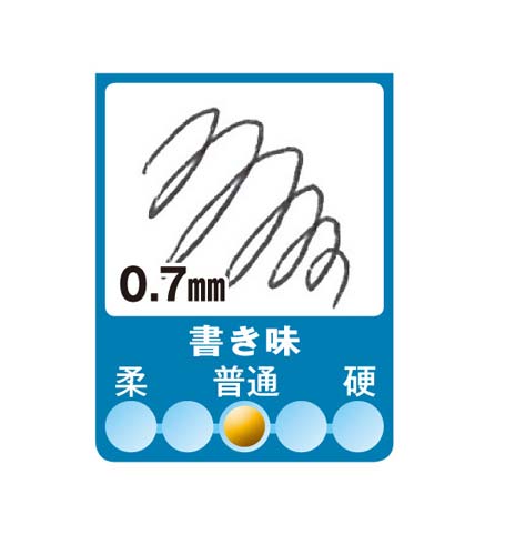 ２色ボールペン　０．７ｍｍ　クリヤー