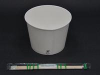 紙カップ　ＫＭ１４０－１０００　本体白　６００枚入