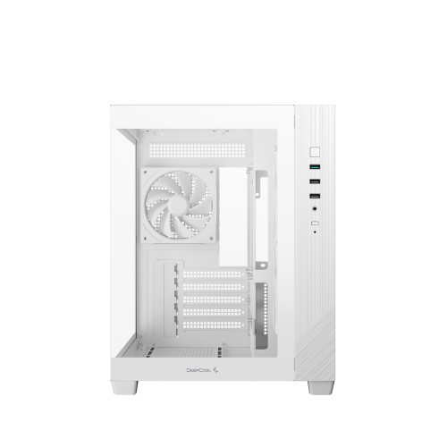CG330 3F WH/パノラマデザインPCケース/ホワイト/デュアルチャンバー設計/背面コネクタMB対応(MicroATX)/ARGBファン3基標準搭載/360mmラジエーター対応