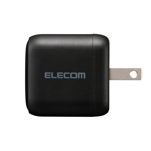 ノートPC用ACアダプター/USB充電器/USB PD/65W/USB-C/スイングプラグ/ブラック
