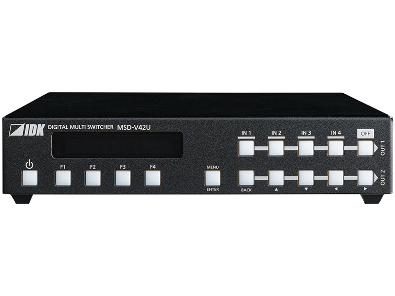 4入力2出力 4K@60対応 デジタルマルチスイッチャー HDBaseT出力モデル