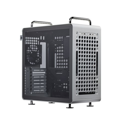 QUBE 540 Moonstone/ATXケース/モジュラー設計で内部構造を柔軟に調整可能/縦置き・横置き両対応/大型GPU対応/E-ATXマザーボード対応/360mmラジエーター対応