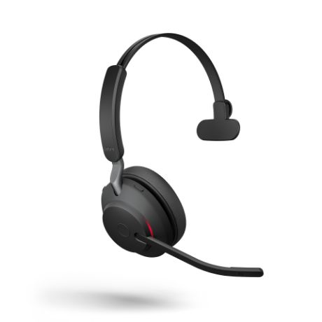 片耳用無線ヘッドセット（Jabra　Evolve2　65　UC　Mono　USB-A　Stand　Black）