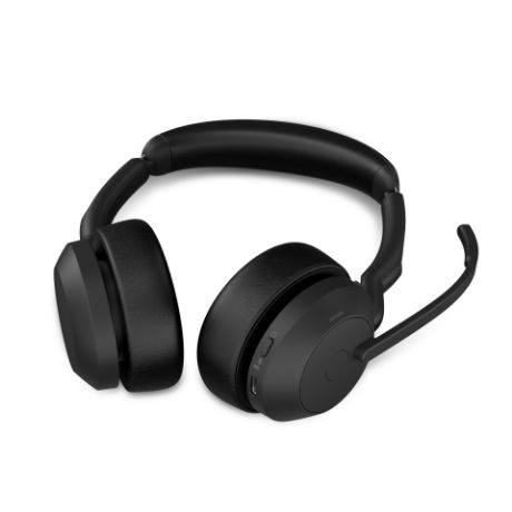 両耳用無線ヘッドセット（Jabra　Evolve2　55　Link380a/390a　UC　Stereo）