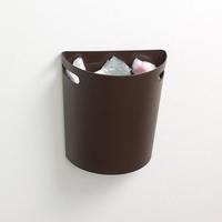 壁掛けダストボックス　メルナ　チョコブラウン×２