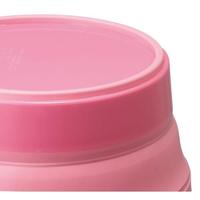 ソフトバケツ（フタ付き）ピンク