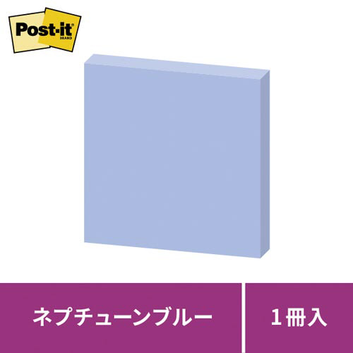 ポストイット強粘着７５×７５　パステル　青　１冊
