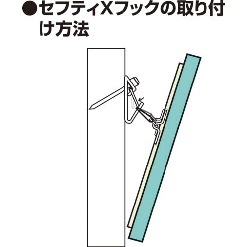 額縁用吊り金具　セフティフック　中　２個入