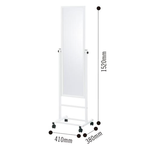 スタンドミラー　キャスター付