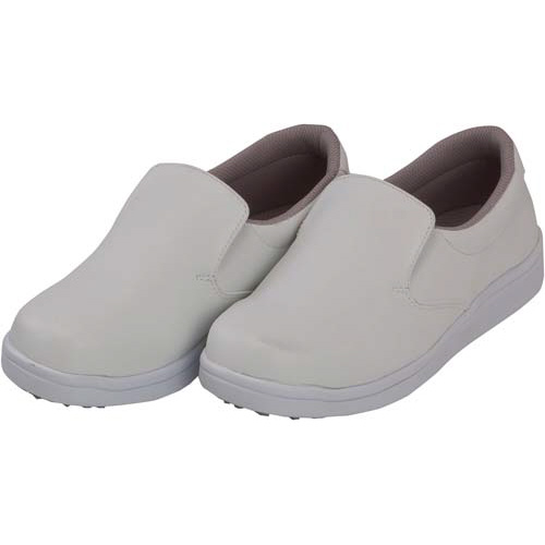 作業靴　キッチンクルー　ホワイト　２２．５ｃｍ