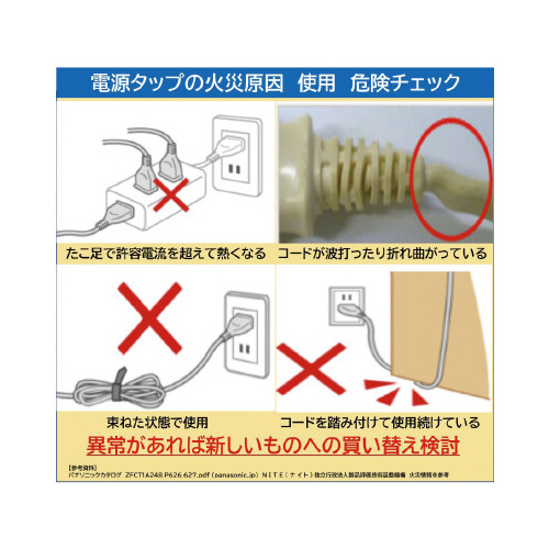 ザ・タップマルチシリーズ６個口　３ｍ　一括スイッチ