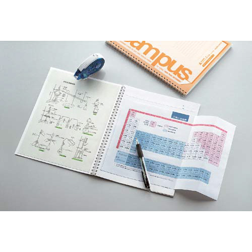 キャンパスツインリング　プリント貼付用Ｂ５Ａ罫５冊