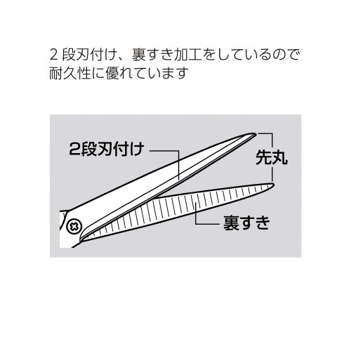 はさみ　テピタ　ハンドルサイズ小　黒