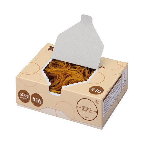 大容量輪ゴム　取り出しやすい変身ＢＯＸ＃１６×１０