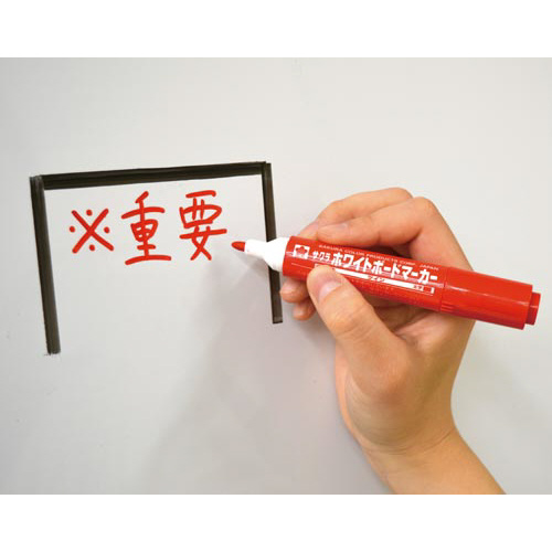 ホワイトボードマーカー　ツイン　あか　１０本