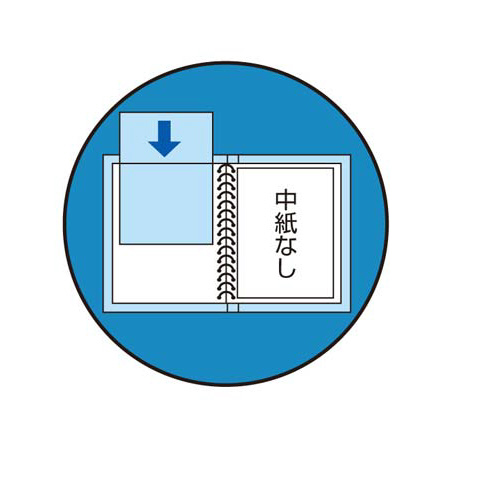 クリヤーブック交換式　赤　Ａ４縦背幅５５ｍｍ