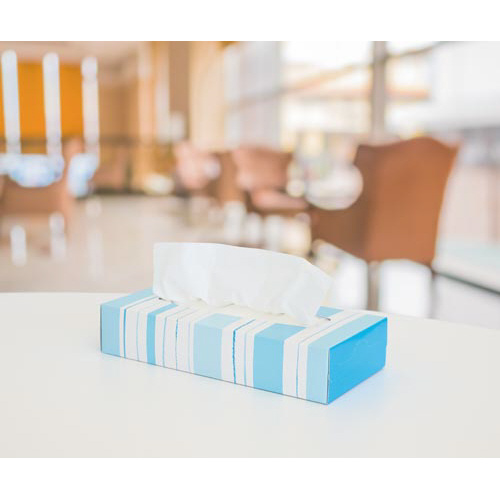 ボックスティシュー　カラフル１６０組（５箱入）×４