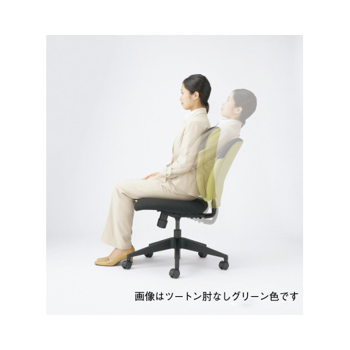 ルーナ３　肘なしツートングリーン