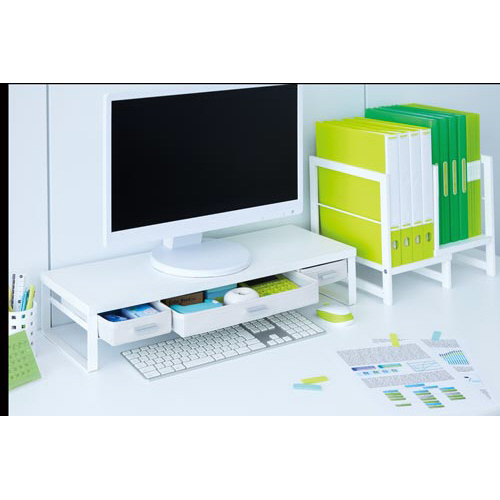 Ｋａｔａｚｕｋ引出付机上台幅６５０白