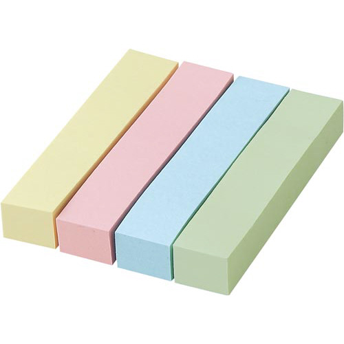 カウネットふせん　７５×１４　４色　２０冊