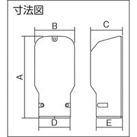 壁面取出しカバー　ブラック　ＤＡＳ２８０Ｂ
