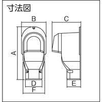 壁面取出しカバー　ブラック　ＤＡＳ２６０５Ｂ