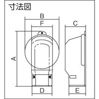 壁面取出しカバーＰ　グレー　ＤＡＳ２８０ＰＨ