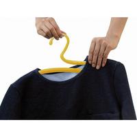 ニューウェーブネックハンガー３本組　イエロー