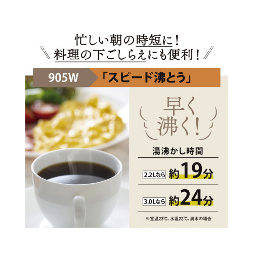 ＶＥ電気まほうびん　ＣＶ－ＧＶ２２－ＷＡ