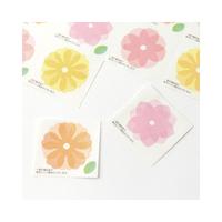 カラー色紙用シール　半透明　花柄