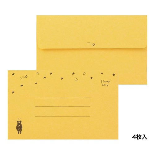 レターセット　えがお　星空柄　９１８０２－５４４