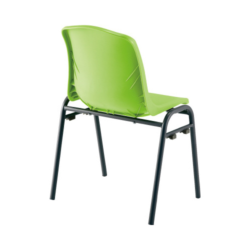 ＳＫ再生樹脂スタッキングチェアＬグリーン４脚セット