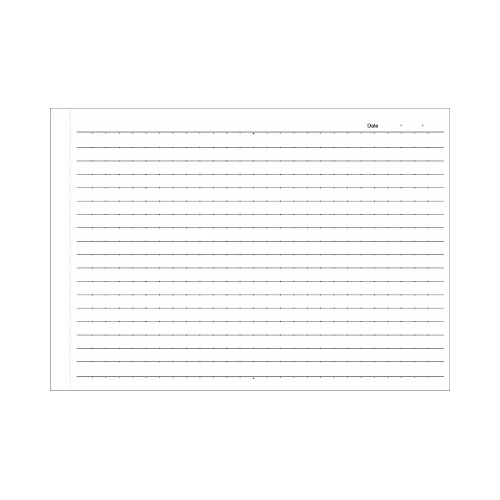 キャンパスツインリングドットＢ罫５０枚ハーフ　紺