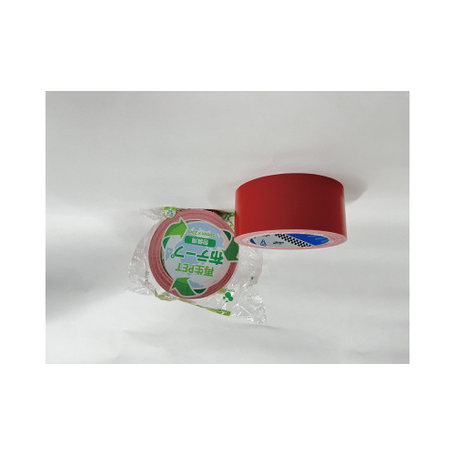 再生ＰＥＴ布テープＮｏ．１６０５　赤　５０ｍｍ